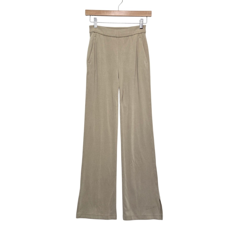Lululemon Softstreme HR Wide-Leg Pique Pant Tan Beige LW5HHPS‎ XXS